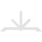 Ekena Millwork Vanguard Architectural Grade PVC Gable Bracket, 72"W x 36"H x 2"D x 4"F, 12/12 Pitch GBP072X36X0204VAN00 - alternate 3